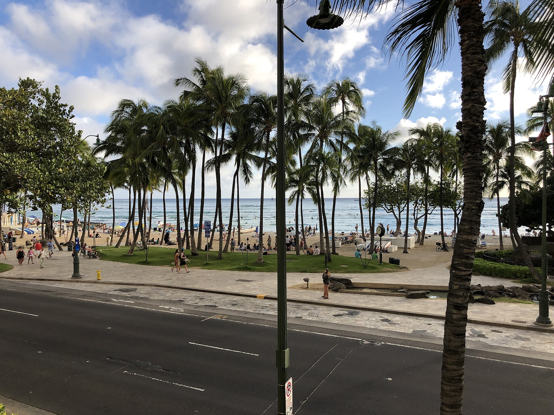 Hyatt Regency Waikiki Beach Resort and Spa, Oahu — hotel towers on Kalākaua Avenue
