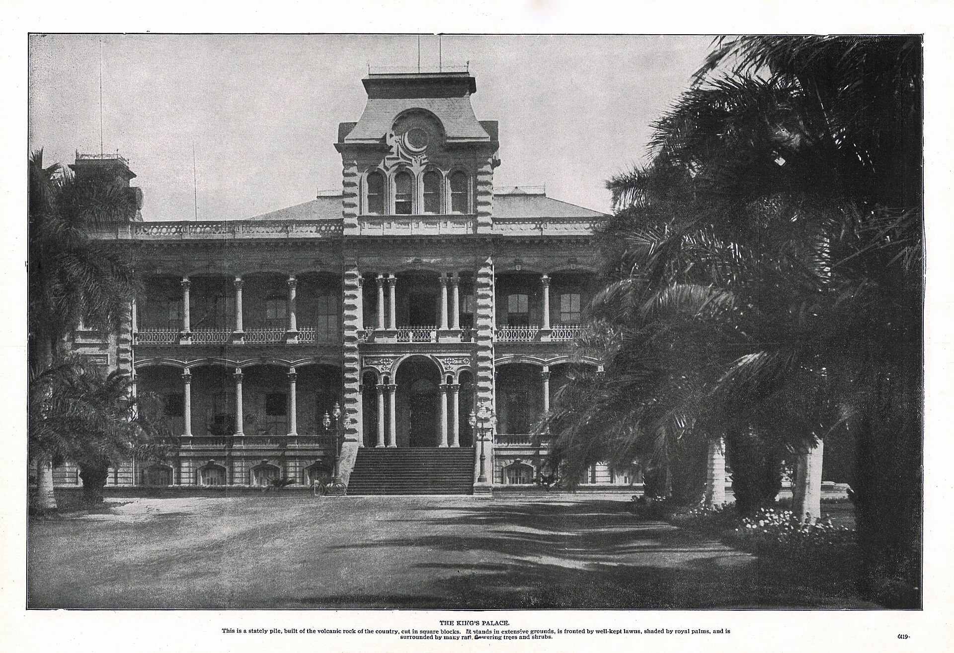 Iolani Palace, Oahu — grounds of the historic Hawaiian royal palace in downtown Honolulu